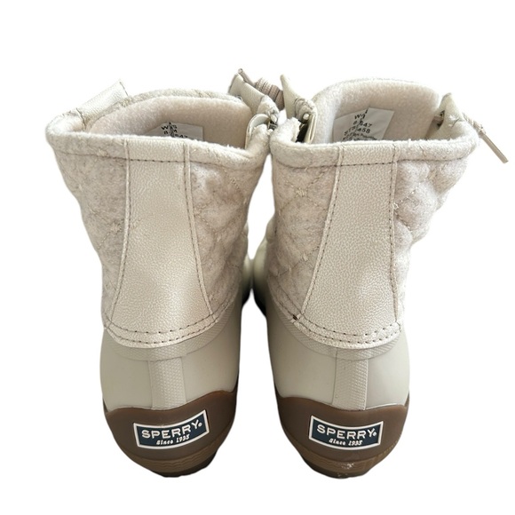 NEW Women’s Sperry Syren Gulf Wool Quilt Ivory Boots SZ 8.5 - Picture 7 of 10